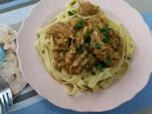 Ternera Stroganoff con Pasta