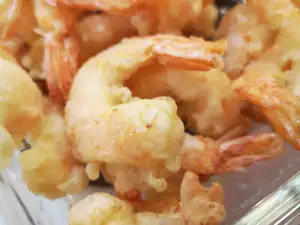 Langostinos o gambas en tempura