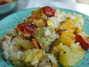 Calabacines con arroz y quinoa