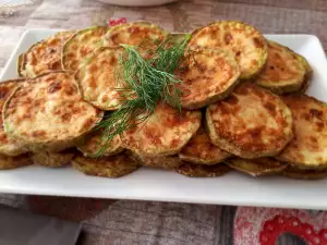 Calabacines fritos al estilo griego