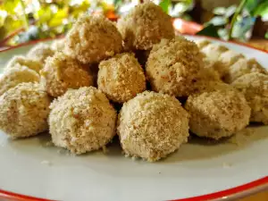 Bolitas de galleta con manteca y nueces