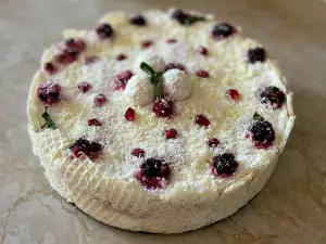 Tarta de coco Raffaello con frambuesas