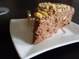 Tarta con galletas troceadas