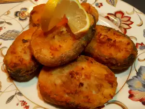 Bacalao frito con harina de maíz