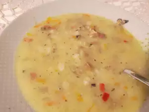 Sopa de cordero turca