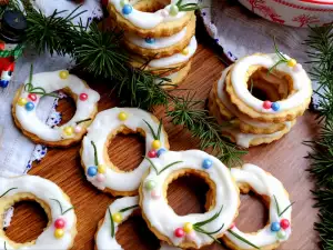 Galletas guirnalda navideñas al aroma de vainilla