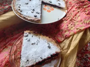 Pie vegano de arándanos