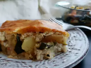 Moussaka vegetariana de calabacín