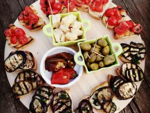 Bruschettas vegetarianas