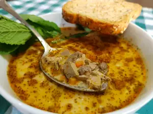 Sopa de Pascua con Hígado de Cordero