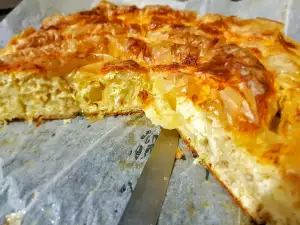 Pastel de masa filo con bulgur y queso