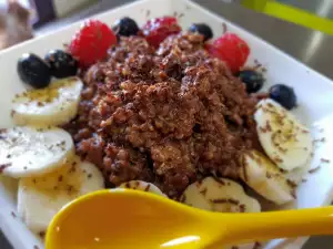 Gachas de quinoa y chocolate (Desayuno saludable)