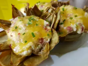 Alcachofas al horno con un maravilloso relleno