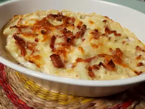 Coliflor con nata al horno