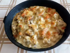 Gratinado de berenjenas y coliflor