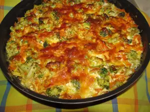 Gratinado de brócoli y quesos