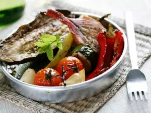 Verduras marinadas al grill