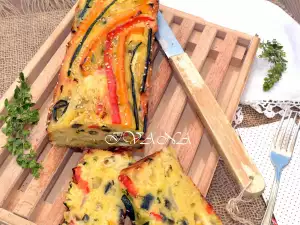 Pastel de verduras para pícnic