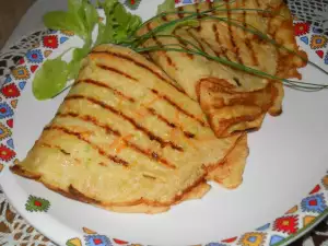 Crepes de calabacín y zanahoria