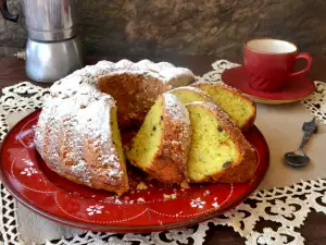 Bizcocho de calabacín con pepitas de chocolate