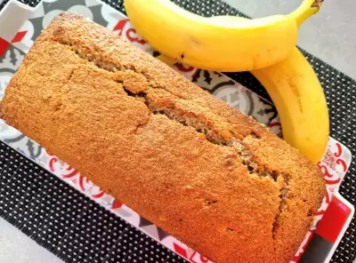 Pan de plátano con harina integral - Receta 