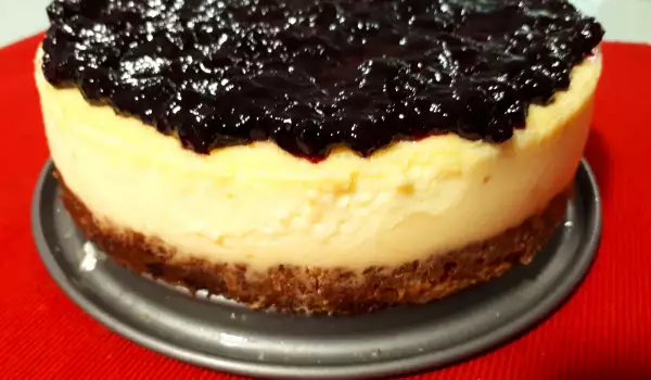 Cheesecake americano de arándanos