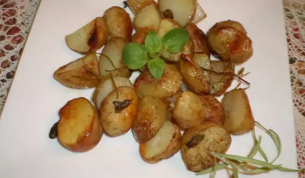 Patatas de guarnición con hierbas aromáticas