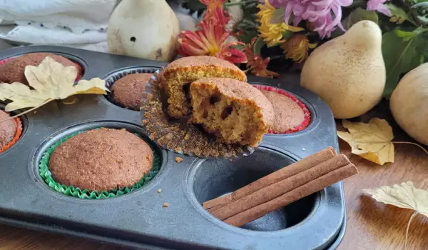 Muffins de calabaza con zumo de naranja natural