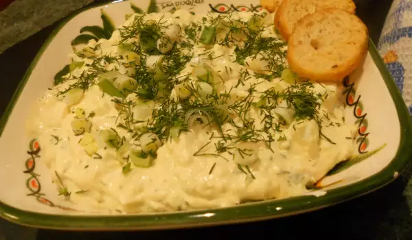 Mousse de aguacate y crema agria