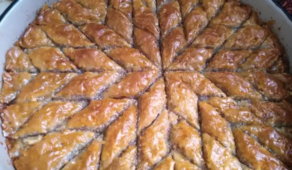 Baklava turco original con nueces