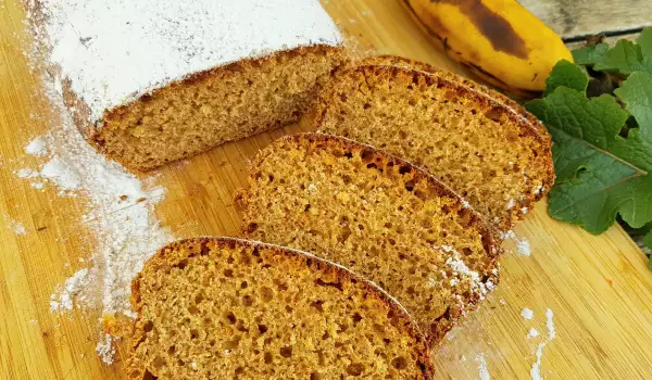 Pan de plátano saludable