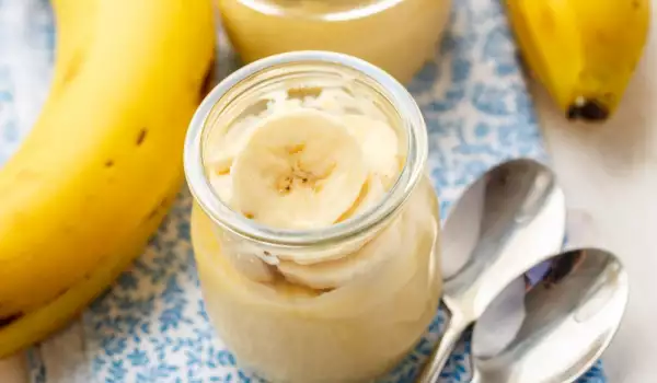 Crema de plátanos en microondas