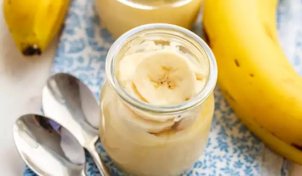 Crema de plátanos en microondas