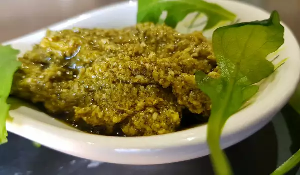 Pesto de albahaca y rúcula