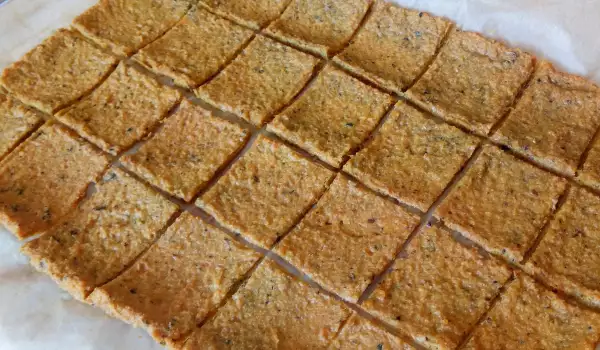 Crackers de lentejas rojas sin gluten
