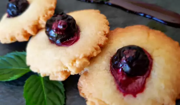 Galletas de arándanos y chocolate blanco