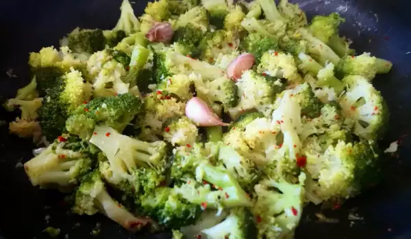 Brócoli a la sartén con mantequilla