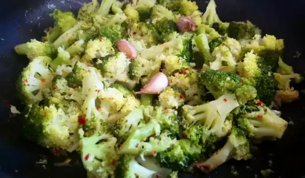 Brócoli a la sartén con mantequilla