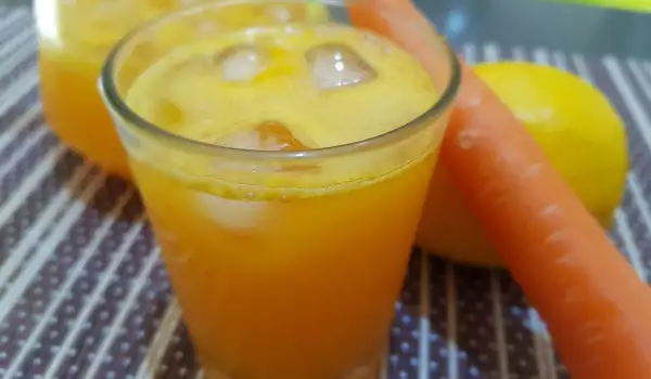 Bebida energética de zanahorias y limón