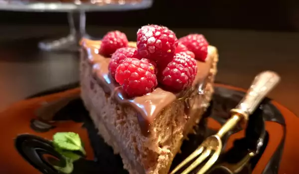 Cheesecake de Chocolate con Frambuesas