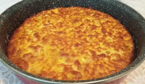 Pimientos con queso y huevos al horno