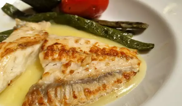Filete de rodaballo con salsa de trufa blanca