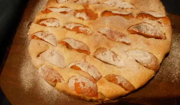 Focaccia dulce de albaricoques