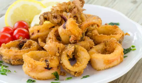 Deliciosos calamares empanados