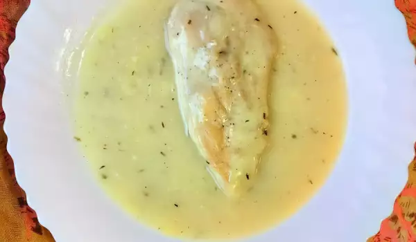 Fricasé con pechuga de pollo