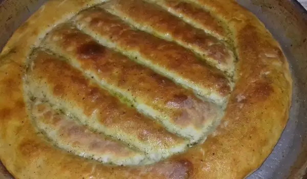 Pan armenio con una corteza crujiente
