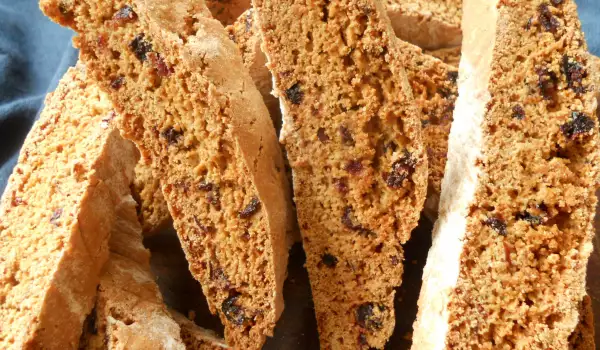 Cantuccini italiano con fruta deshidratada