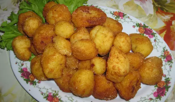 Patatas rebozadas con harina de maíz