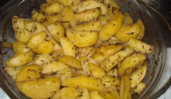 Patatas con ajo y mostaza