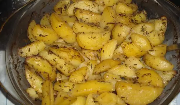 Patatas con ajo y mostaza